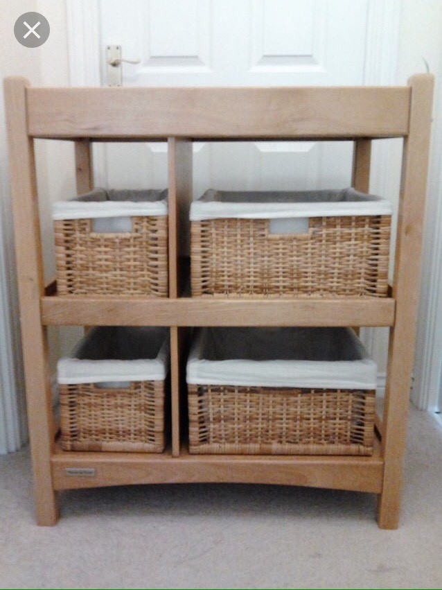 mamas and papas wooden changing unit